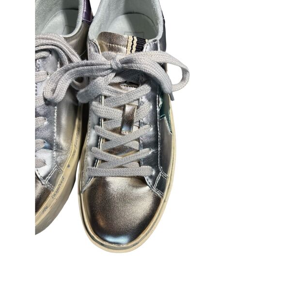 Shu Shop Metallics- Petula Faux Leather Sneaker - Size 7 - Picture 10 of 10